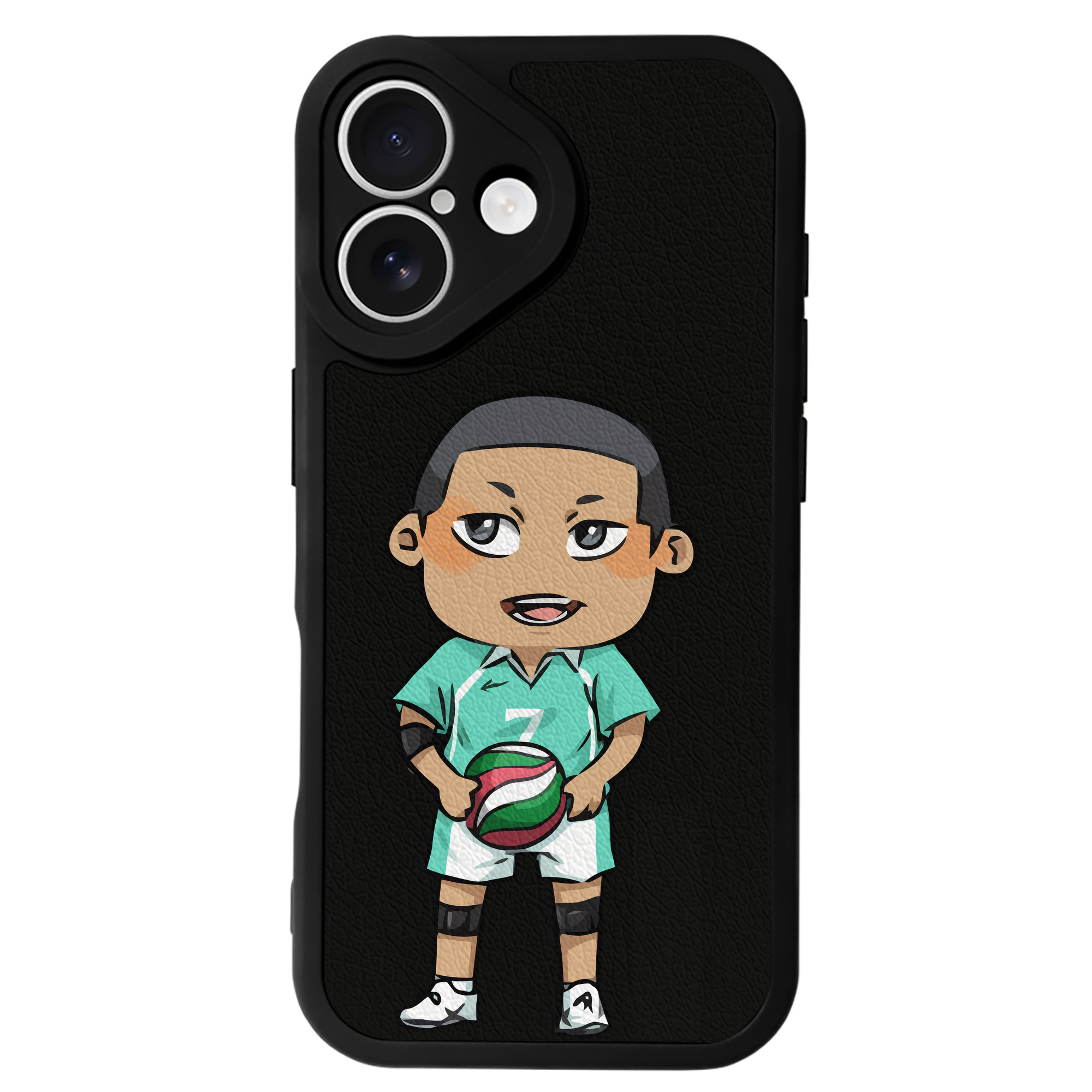 （画像用） ハイキュー!! Haikyu!! 【iPhone 16シリーズ対応】シリコンスマホケース（レザー調） 材質：シリコン